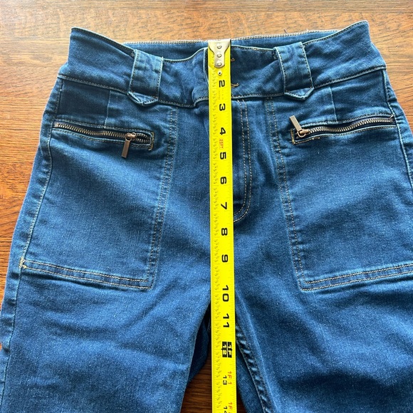 Women's Blue Flared Jeans - Picture 6 of 6